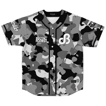 Levity Black Camo Rave Baseball Jersey