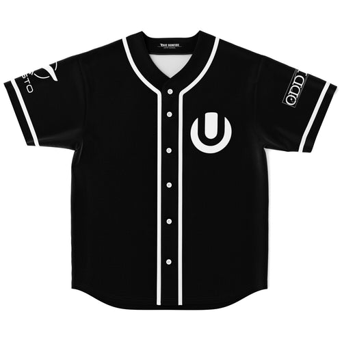John Summit Black Minimal Logo Rave Baseball Jersey