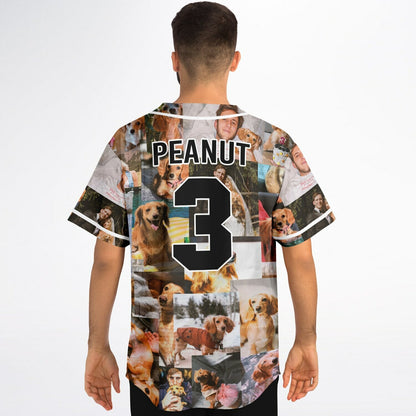Photo Collage Personal Snapshots Rave Baseball Jersey