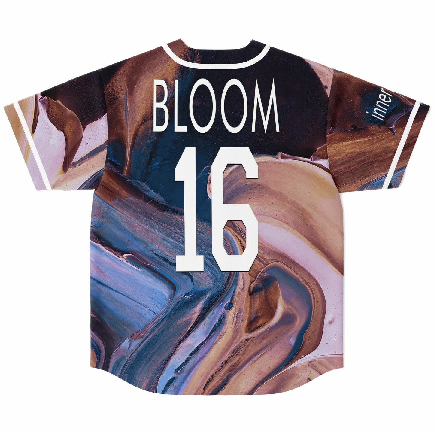 Rufus Du Sol Brown Swirling Marble Rave Baseball Jersey