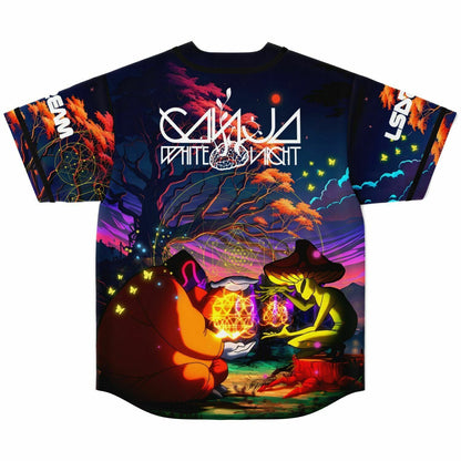 Ganja White Night Deep Purple Psychedelic Sunset Rave Baseball Jersey