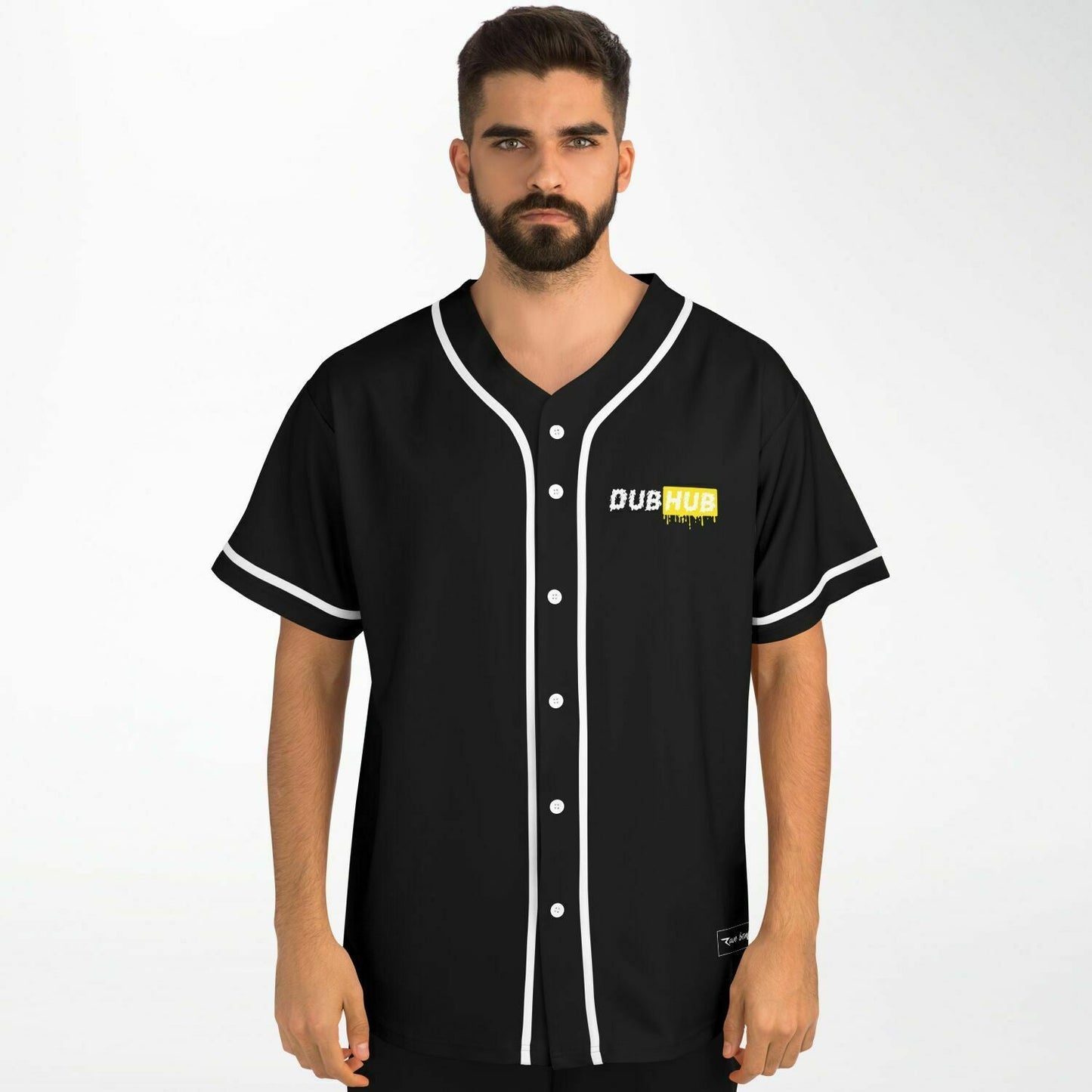 Black Dripping Box Rave Baseball Jersey