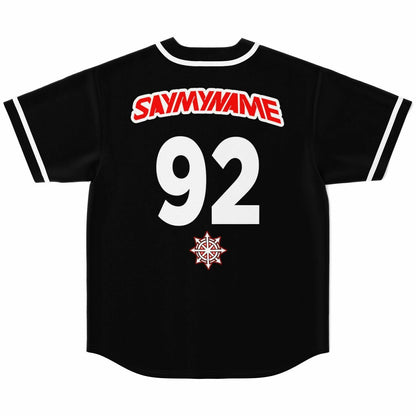 SAYMYNAME Black Compass Rave Baseball Jersey
