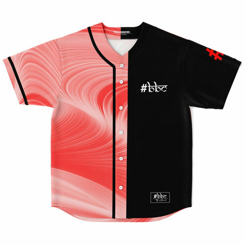 Coral Red Split — Rave Baseball Jersey