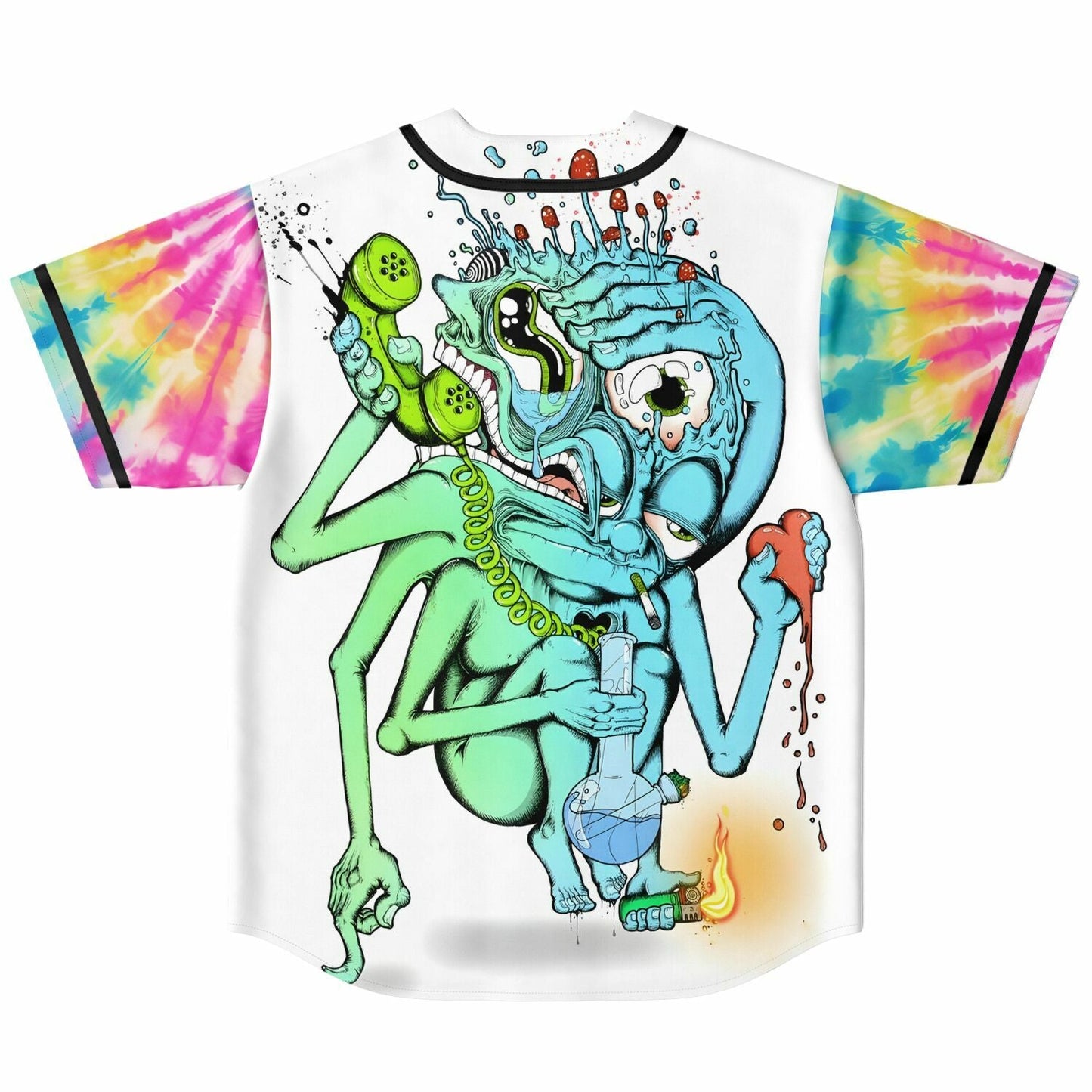 Subtronics Acid Melt Tie-Dye Reversible Baseball Jersey