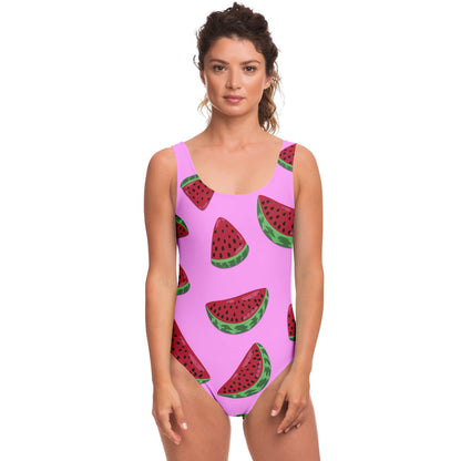 Pink Tossed Watermelon Rave Swimsuit