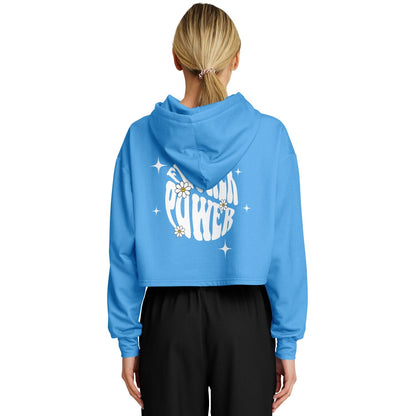 Flower power Cropped Hoodie