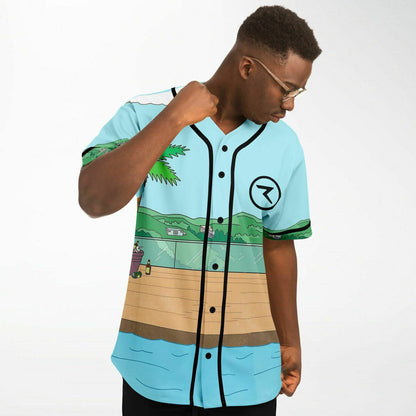 Light Blue Bojack Horseman Rave Baseball Jersey