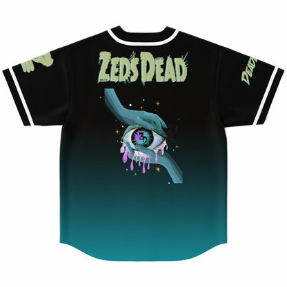 Zeds Dead Black Teal Green Creature Rave Baseball Jersey