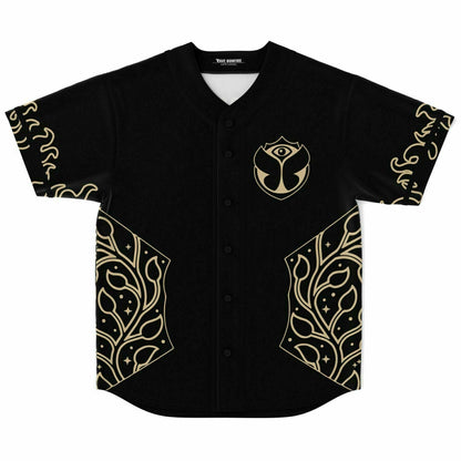 Tomorrowland Black Butterfly Eye Rave Baseball Jersey