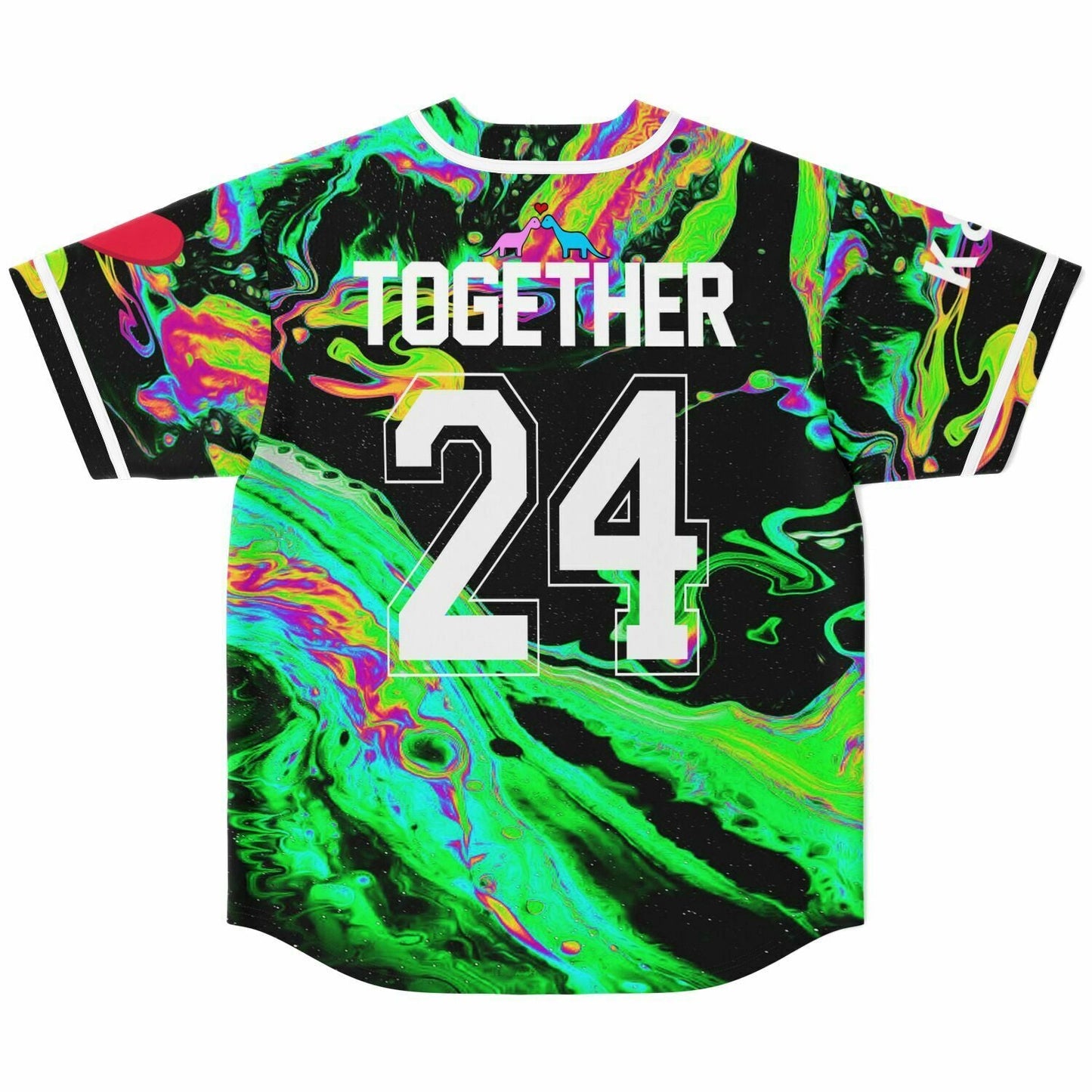 Lost Lands Black Psychedelic Oil Rave Baseball Jersey