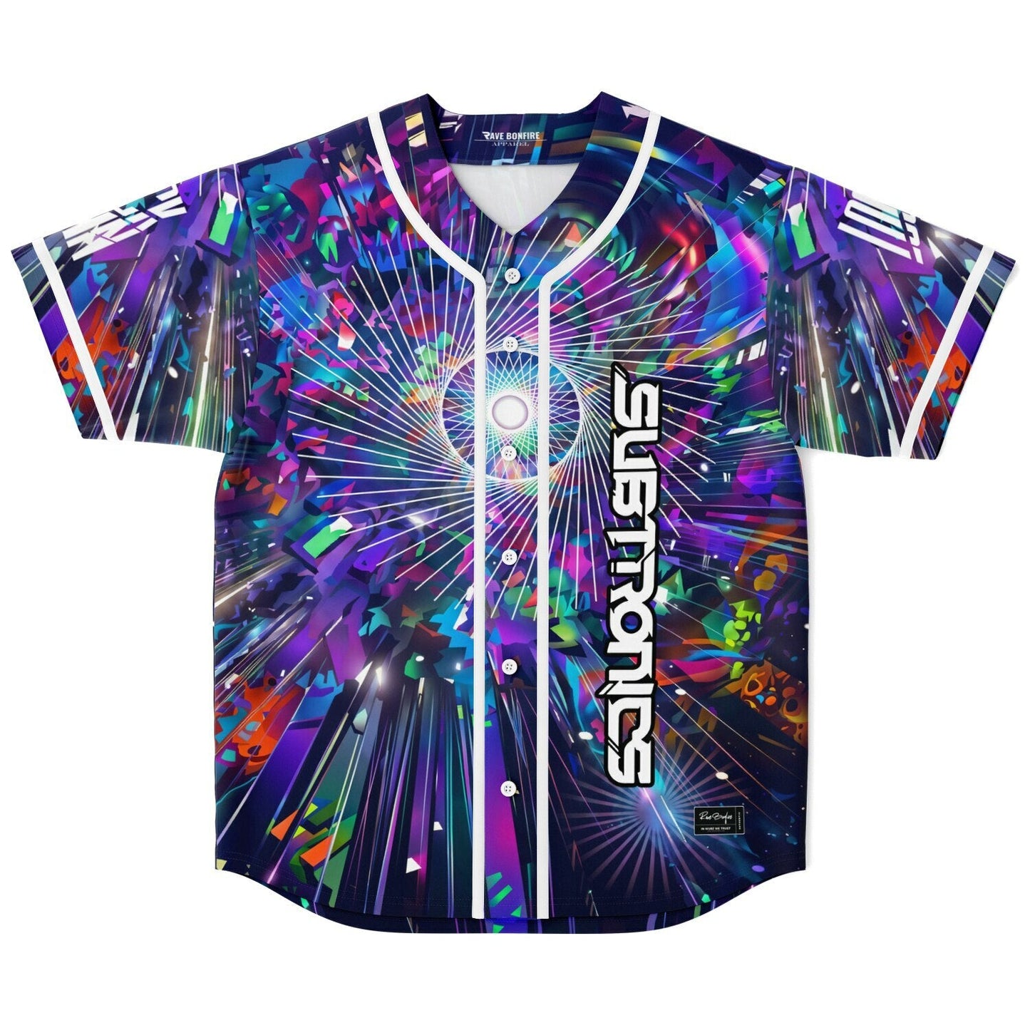 Subtronics Purple Explosive Perspective Rave Baseball Jersey