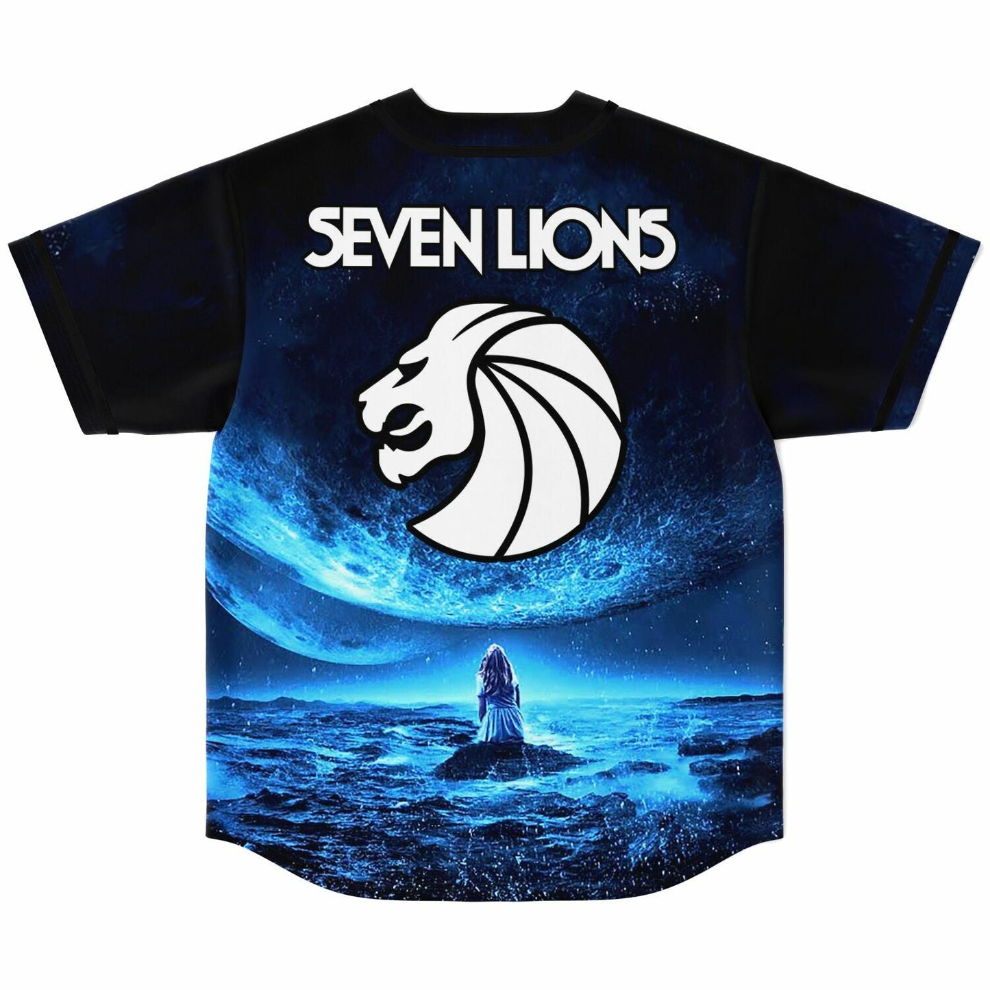 Seven Lions Deep Blue Cosmic Space Rave Baseball Jersey