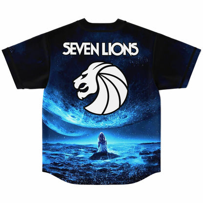 Seven Lions Deep Blue Cosmic Space Rave Baseball Jersey