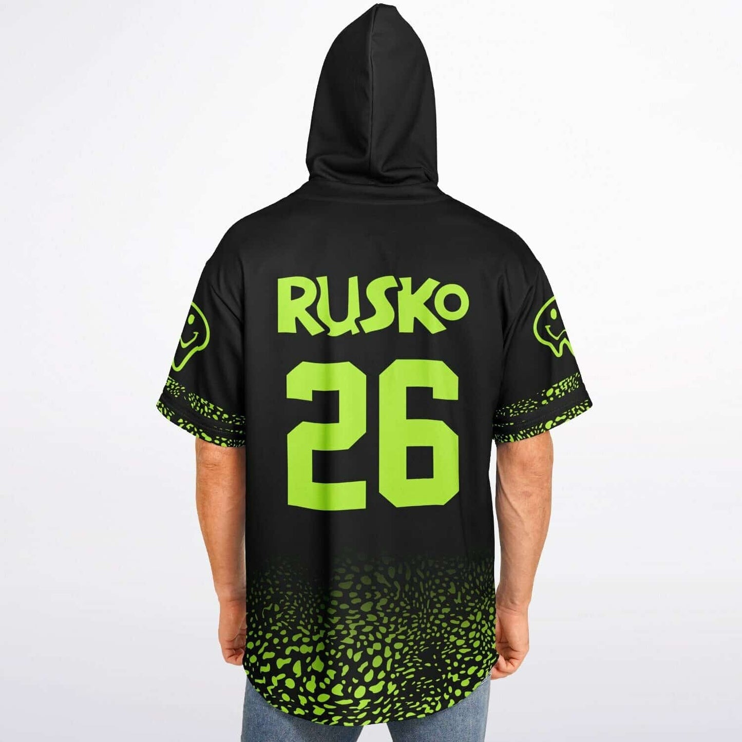 Demille custom Hooded Baseball Jersey