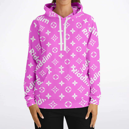 Pink Riddim Monogram Rave Hoodie