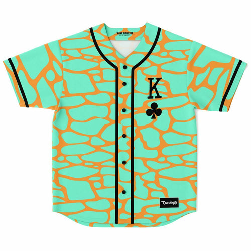 Mint Cracked Stone Rave Baseball Jersey