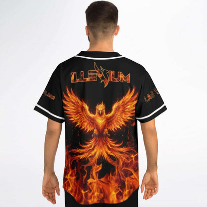 Illenium Black Phoenix Rising Rave Baseball Jersey