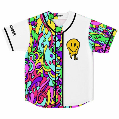 Vivid Rainbow Dense Psychedelic Rave Baseball Jersey