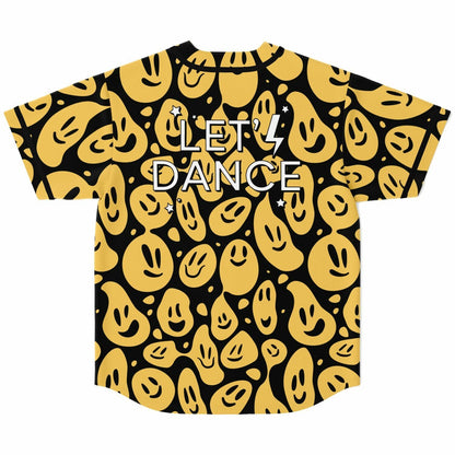 Black Trippy Melting Rave Baseball Jersey