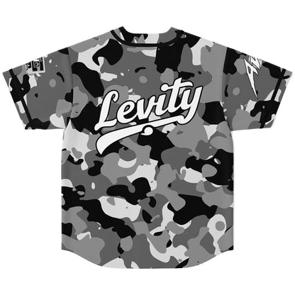 Levity Black Camo Rave Baseball Jersey