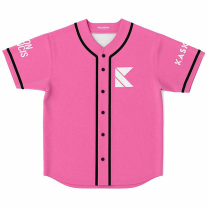 Kaskade Bright Pink Minimal Sports Rave Baseball Jersey
