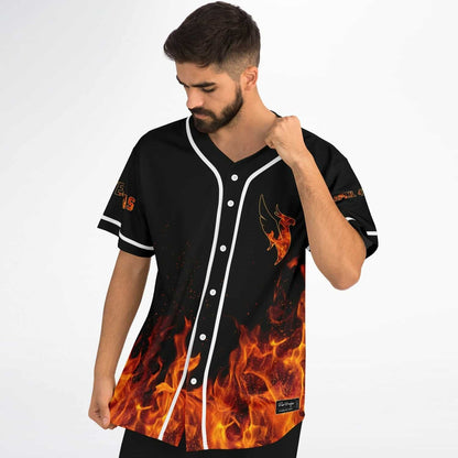 Illenium Black Phoenix Rising Rave Baseball Jersey