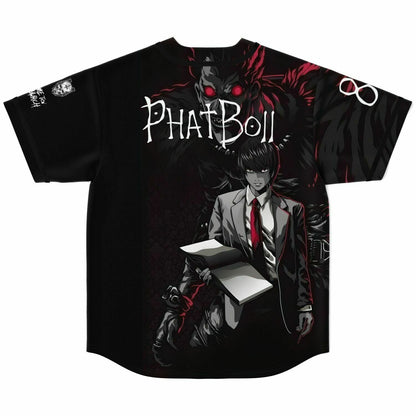 PhatBoii Black Anime Scene Rave Baseball Jersey