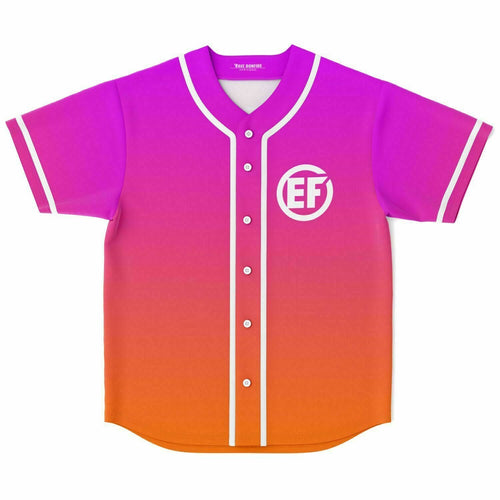 Magenta Minimal Gradient Rave Baseball Jersey