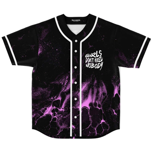 Dom Dolla Black Purple Fluid Rave Baseball Jersey