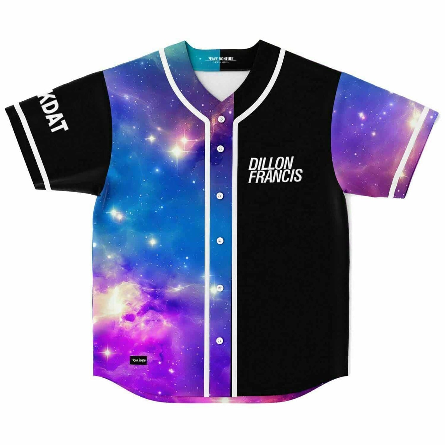 Dillon Francis Black Outer Space Rave Baseball Jersey