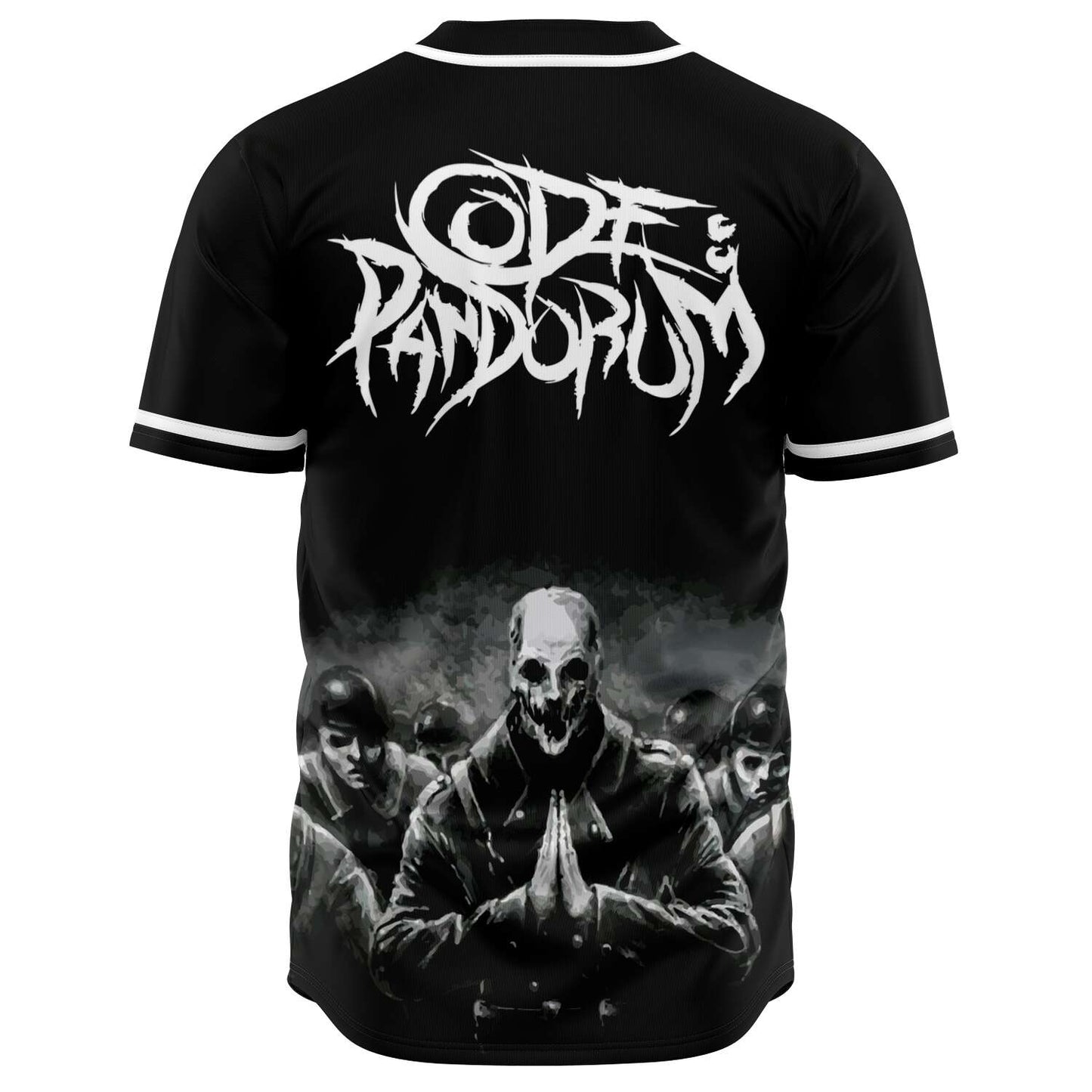 Code Pandorum Black Grimy Horror Rave Baseball Jersey