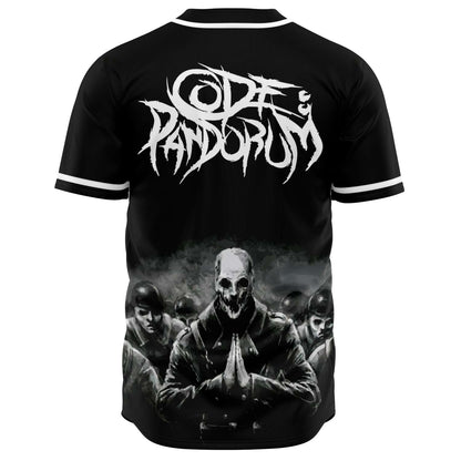 Code Pandorum Black Grimy Horror Rave Baseball Jersey