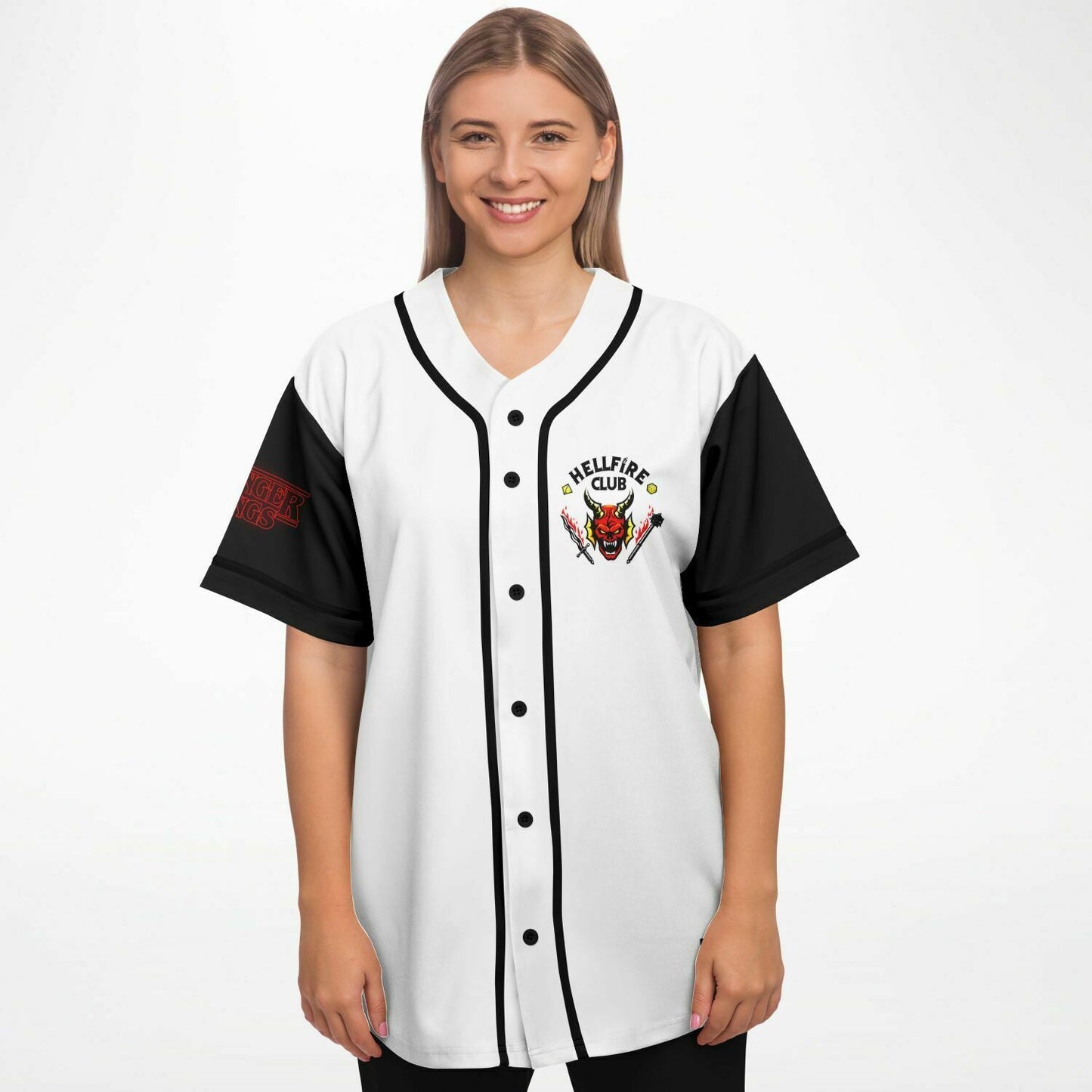 White Body ‘Hellfire Club’ Rave Baseball Jersey