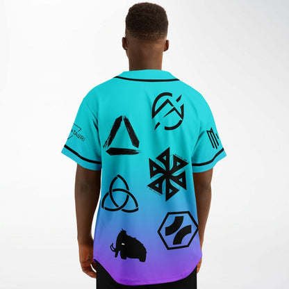 Seven Lions Teal Purple Artist Rave Baseball Jersey