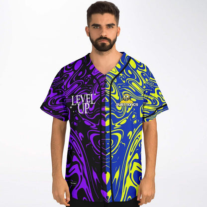 Subtronics Split Psychedelic Liquid Rave Baseball Jersey