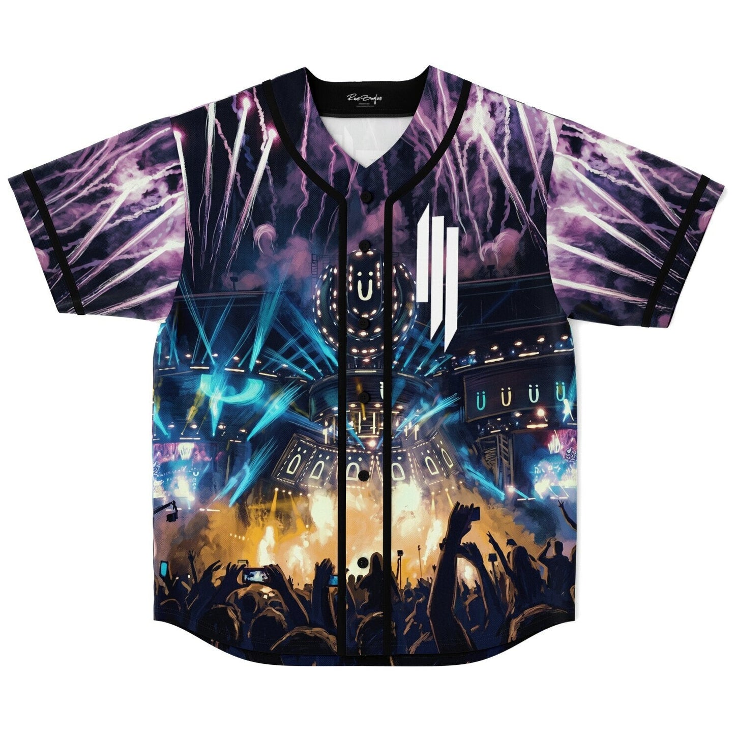 Skrillex Purple Packed Festival Rave Baseball Jersey