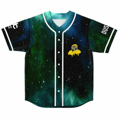 Subtronics Deep Green Cosmic Galaxy Rave Baseball Jersey