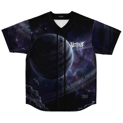 VETHRA Black Deep Sci Fi Rave Baseball Jersey
