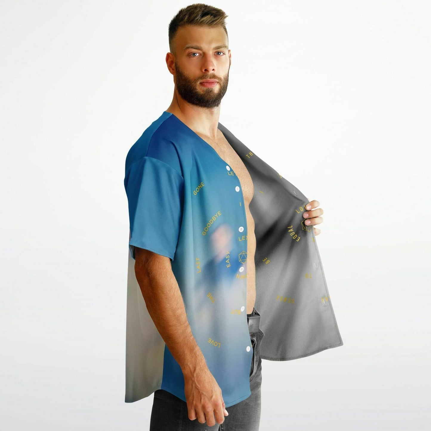 ODESZA Lyric Icosahedron Reversible Baseball Jersey