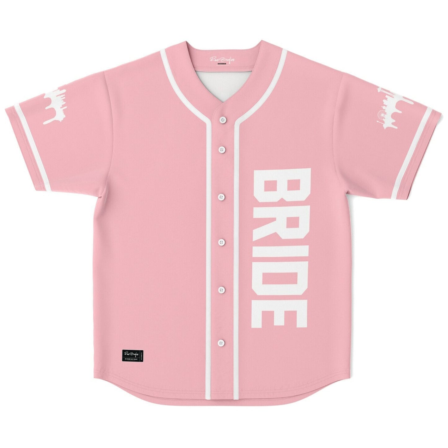 Soft Pink Minimal Team Rave Baseball Jersey