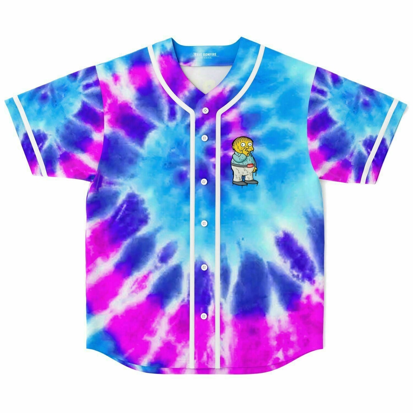 Tie Dye Spiral Rave Baseball Jersey