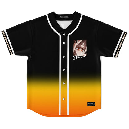 Black Orange Anime Girl Rave Baseball Jersey