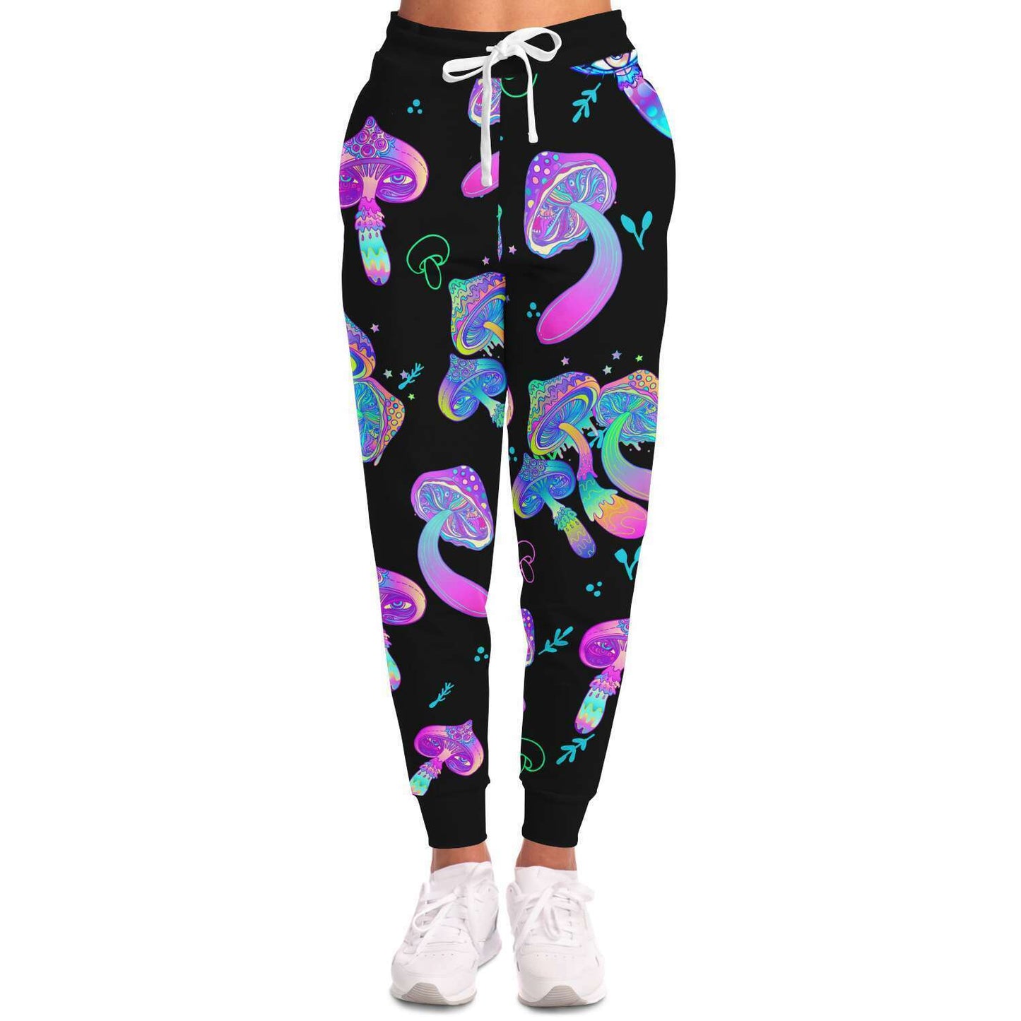 Black Psychedelic Magic Rave Joggers