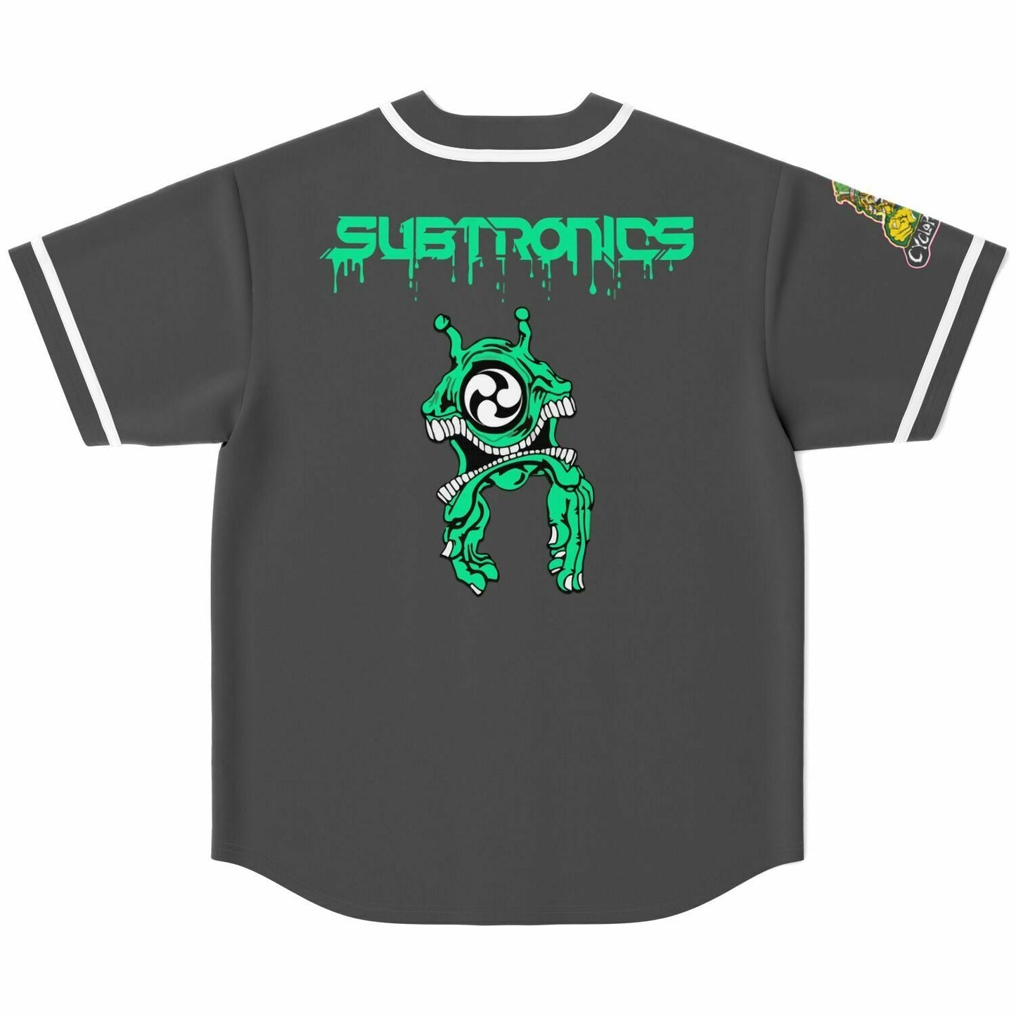 Subtronics Dark Charcoal Minimal Rave Baseball Jersey