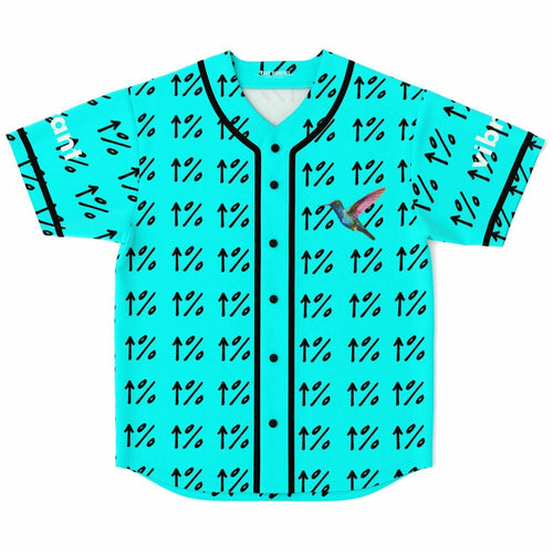 Bright Turquoise Repeating Monogram Rave Baseball Jersey