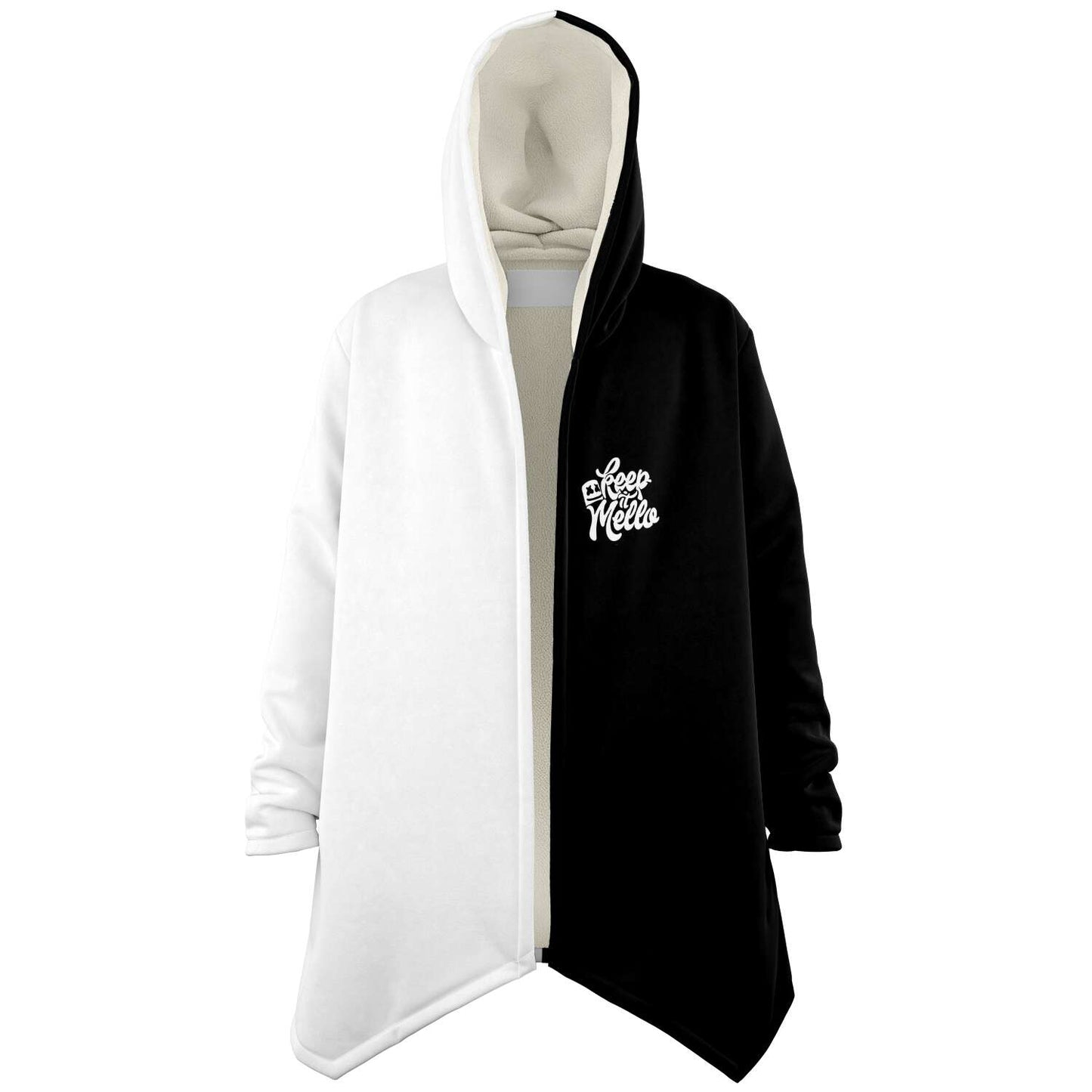 Marshmello Black White Dripping Smiley Rave Cloak