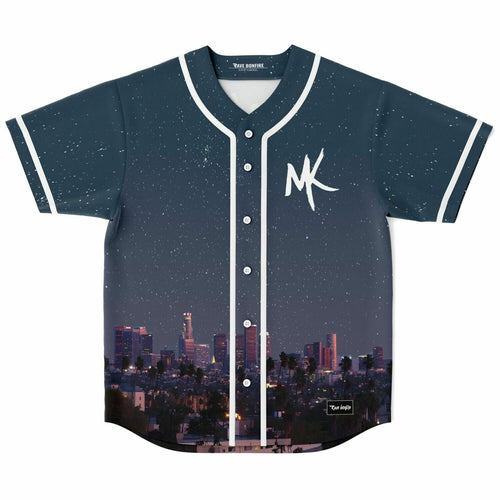Midnight Kids Navy Starry Night Rave Baseball Jersey