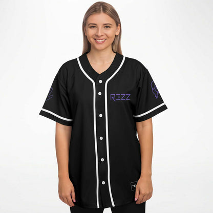 Rezz Black Wordmark Rave Baseball Jersey