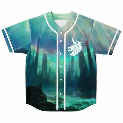 Seven Lions Teal Fantasy Landscape Rave Baseball Jersey